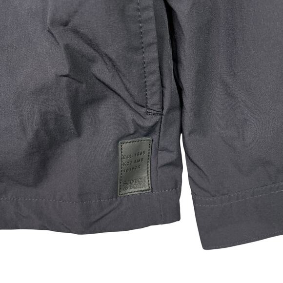Scotch & Soda Black Overshirt Shirt Jacket Shacket Nylon 178995 Mens Large - Picture 4 of 8